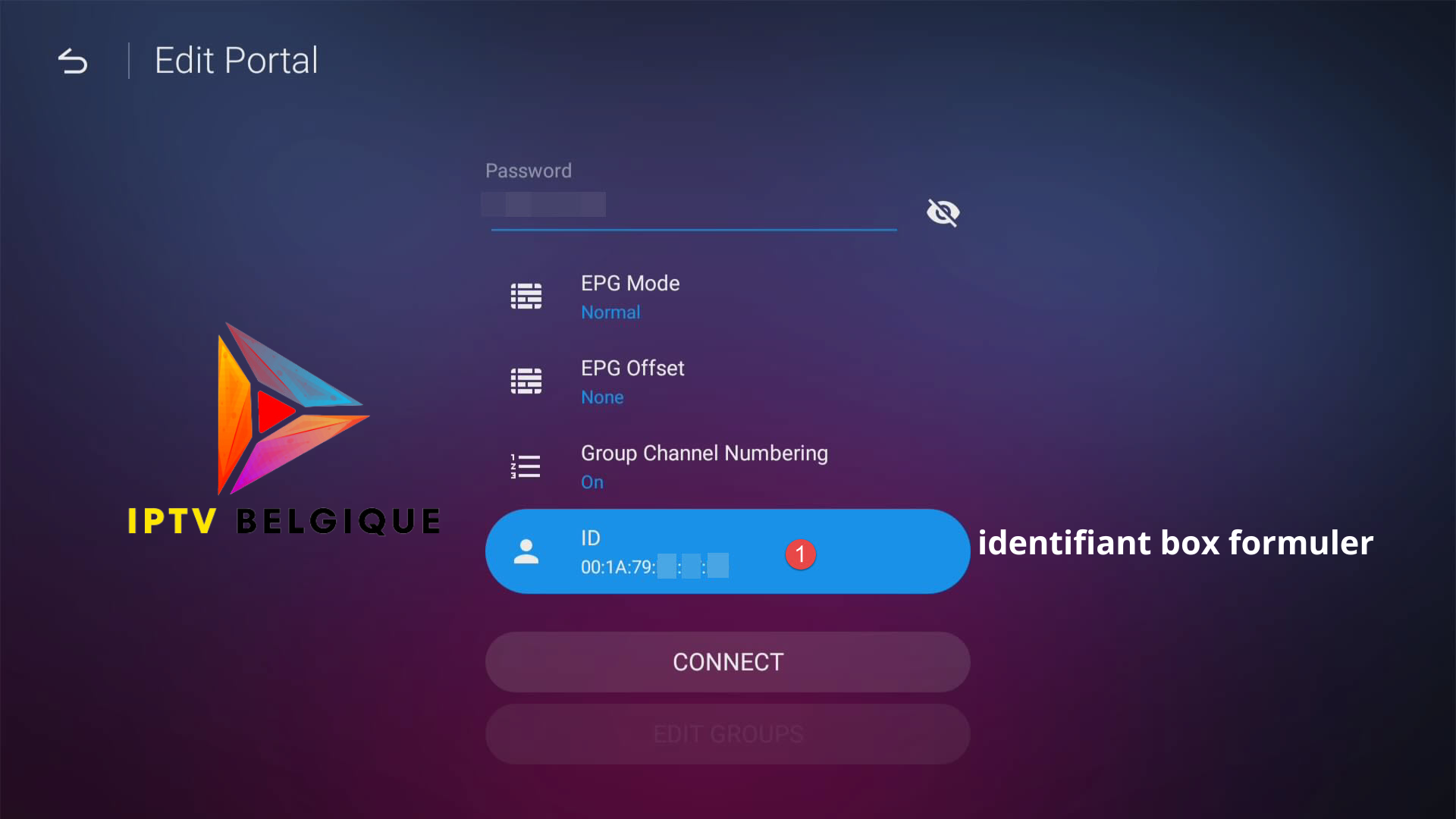 identifiant box formuler